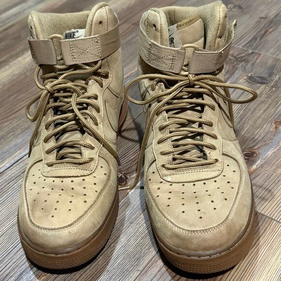 Nike Air Force One AF1 High Premium Womens Athletic Shoes Size 12 US 654440-200 - Picture 1 of 8
